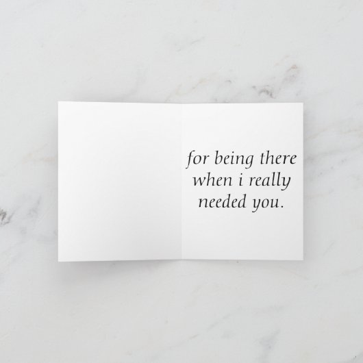 Dank je wel bedankkaart (Binnen)