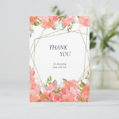 Dank je wel bedankkaart (Staand voorkant)