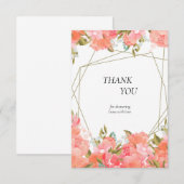 Dank je wel bedankkaart (Voorkant / Achterkant)