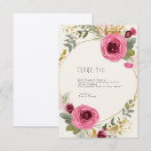 Dank je wel  bedankkaart (Voorkant / Achterkant)