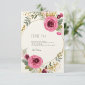 Dank je wel  bedankkaart (Staand voorkant)