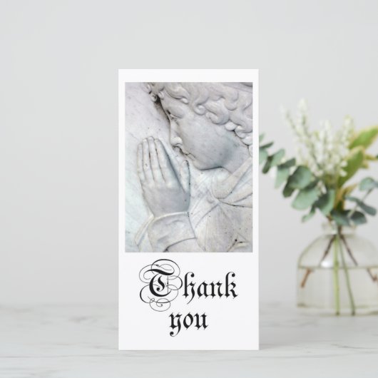 Dank je wel bedankkaart (Staand voorkant)