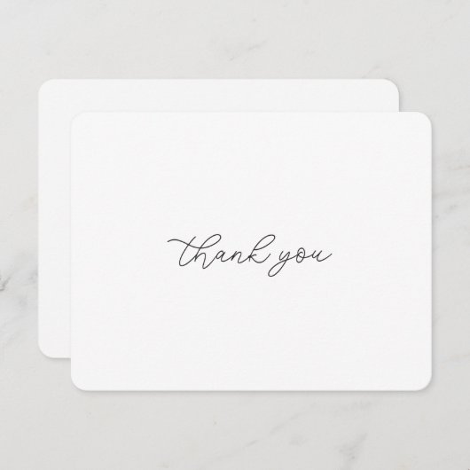 Dank je wel bedankkaart (Voorkant / Achterkant)