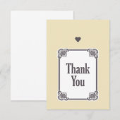 Dank je wel bedankkaart (Voorkant / Achterkant)