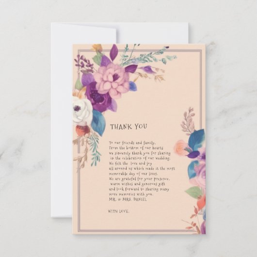 DANK JE WEL  BEDANKKAART (Voorkant)