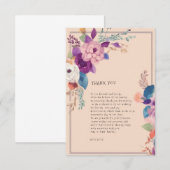 DANK JE WEL  BEDANKKAART (Voorkant / Achterkant)