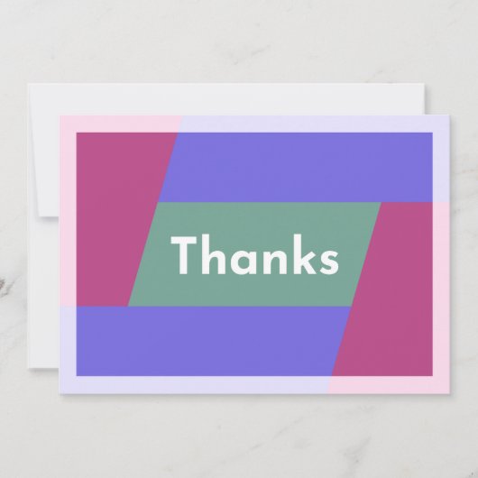 "Dank je wel" Bedankkaart (Voorkant)