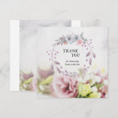 Dank je wel bedankkaart (Voorkant / Achterkant)