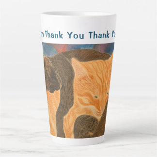 Dank je wel, bedankt mama latte mok