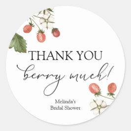 Dank je wel Berry Veel Ronde Sticker