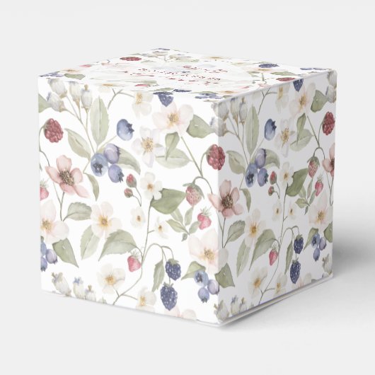 Dank je wel Besjes Bruidsfeest Wilde Besjes Bloeme Bedankdoosjes (Achterkant)