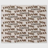 Dank je wel Beste Leraar Aangepaste Citaten Luipaa Cadeaupapier (Vlak)