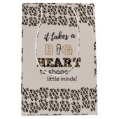 Dank je wel Beste Leraar Aangepaste Citaten Luipaa Medium Cadeauzakje (Voorkant)