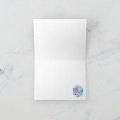 Dank Je Wel Blauwebesjes Kabouter Baby Shower Bedankkaart (Binnen)