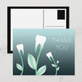 DANK JE WEL bloeiende tanden Briefkaart (Voorkant / Achterkant)