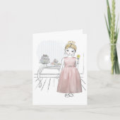 Dank je wel Bloemenmeisje Bedankkaart (Voorkant)