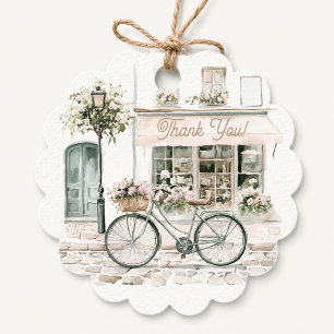 Dank je wel Bonjour Bebe Baby Shower Bedankjes Labels