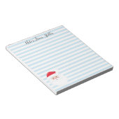 dank je wel , boodschappenlijstje kerstman notitieblok (Schuin)