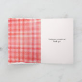 Dank je wel Bow op Gingham Kaart (Binnen)