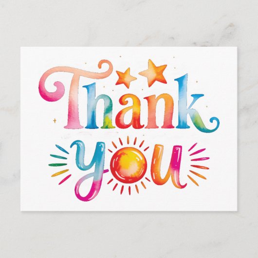 Dank je wel briefkaart (Voorkant)