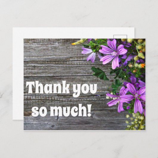 Dank je wel briefkaart (Voorkant / Achterkant)