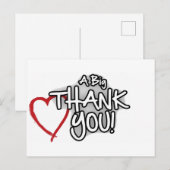 dank je wel briefkaart (Voorkant / Achterkant)