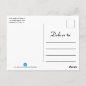 Dank je wel - Bruid en Bruidegom Briefkaart (Achterkant)