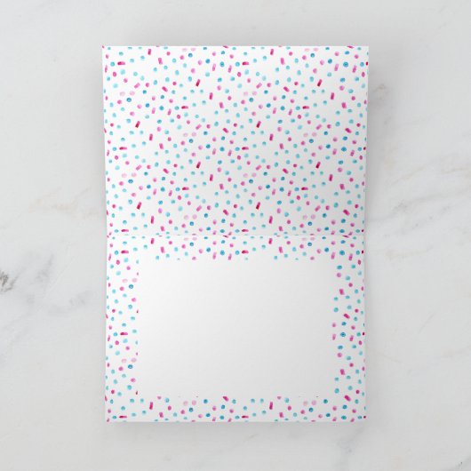 Dank je wel | Bruidsbad met Donut-thema Bedankkaart (Binnen)