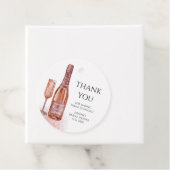 Dank je wel Bruidsfeest Petals and Prosecco Bedankjes Labels (In situ)