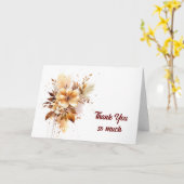 Dank je wel bruiloft Baby shower blanco gevouwen Kaart (Gele Bloem)