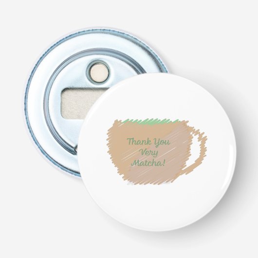 Dank je wel button flesopener (Voorkant)