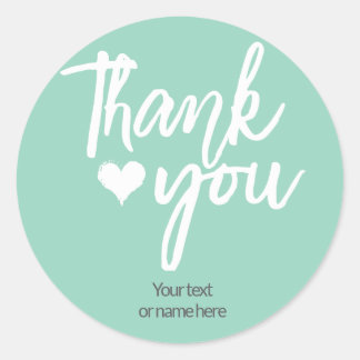 Dank je wel calligrafische sticker