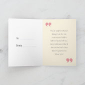 Dank je wel Card, bedankt voor je steun Kaart (Binnen)