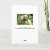 Dank je wel Card, "Wow, je hebt me echt verrast" Bedankkaart (Achterkant)