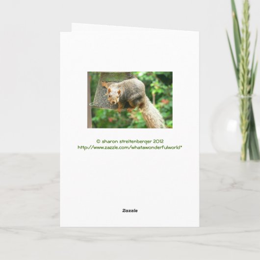 Dank je wel Card, "Wow, je hebt me echt verrast" Bedankkaart (Achterkant)