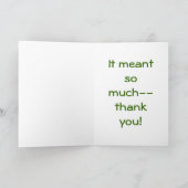 Dank je wel Card, "Wow, je hebt me echt verrast" Bedankkaart (Binnen)