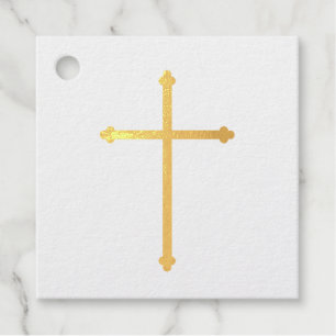 Dank je wel Christening Baptism Cross Bedankjes Labels
