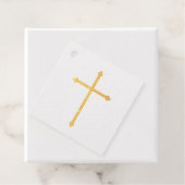 Dank je wel Christening Baptism Cross Bedankjes Labels (Met doos)
