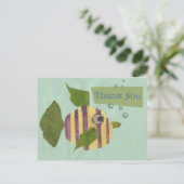 Dank je wel, Collage Fish Briefkaart (Staand voorkant)