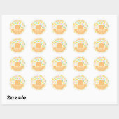 Dank je wel Cookies Doughnut bakkerij Ronde Sticker (Vel)