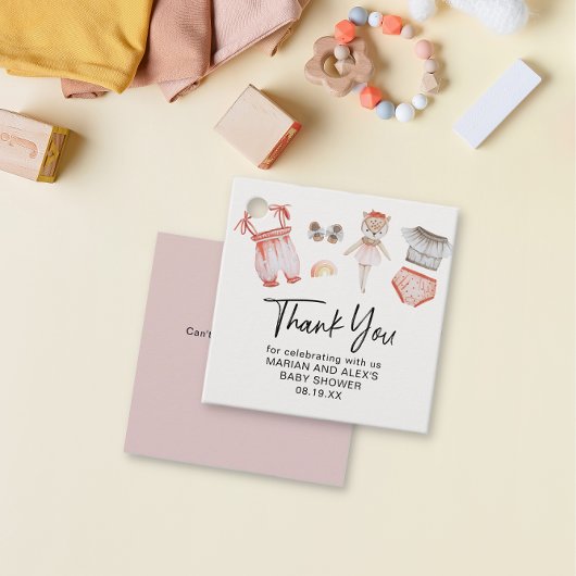 Dank je wel, dames Clothes Favor Bedankjes Labels