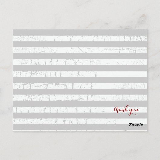 'Dank je wel' dankwoorden Briefkaart (Achterkant)