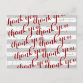 'Dank je wel' dankwoorden Briefkaart (Voorkant)