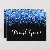 Dank je wel dat je de sterren "Sapphire Blue" hebt Bedankkaart (Voorkant / Achterkant)