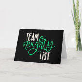 **DANK JE WEL DAT JE OP DE STOUTE LIJST STAAT** FEESTDAGEN KAART (Voorkant)