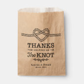 Dank je wel dat we de Knot Wedding Favor Bag hebbe Bedankzakje (Voorkant)