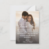 dank je wel de foto van het witte handschrift brui notitiekaartje (Voorkant)