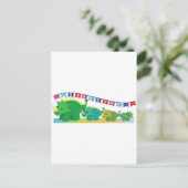 Dank je wel, dinosaurussen! briefkaart (Staand voorkant)