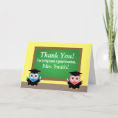 Dank je wel docent, Afstuderen Vaarwel, Schattigee Bedankkaart (Voorkant)