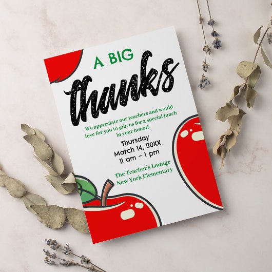 Dank je wel | Docenten Dag Groote Dank Kaart